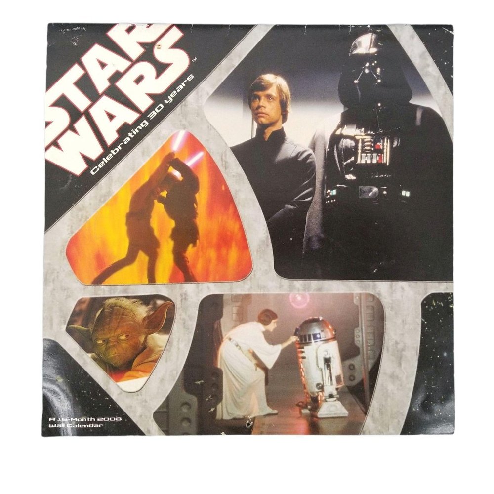 Star Wars 2008 16 Month Wall Calendar Luke Vader